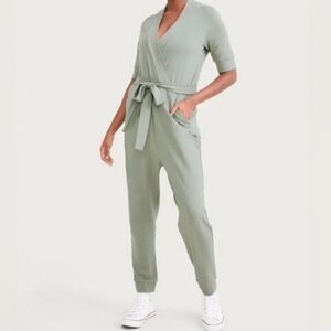 NEW Hatch Jumpsuit Women Large Sage Green The Nurse to Errand Onesie